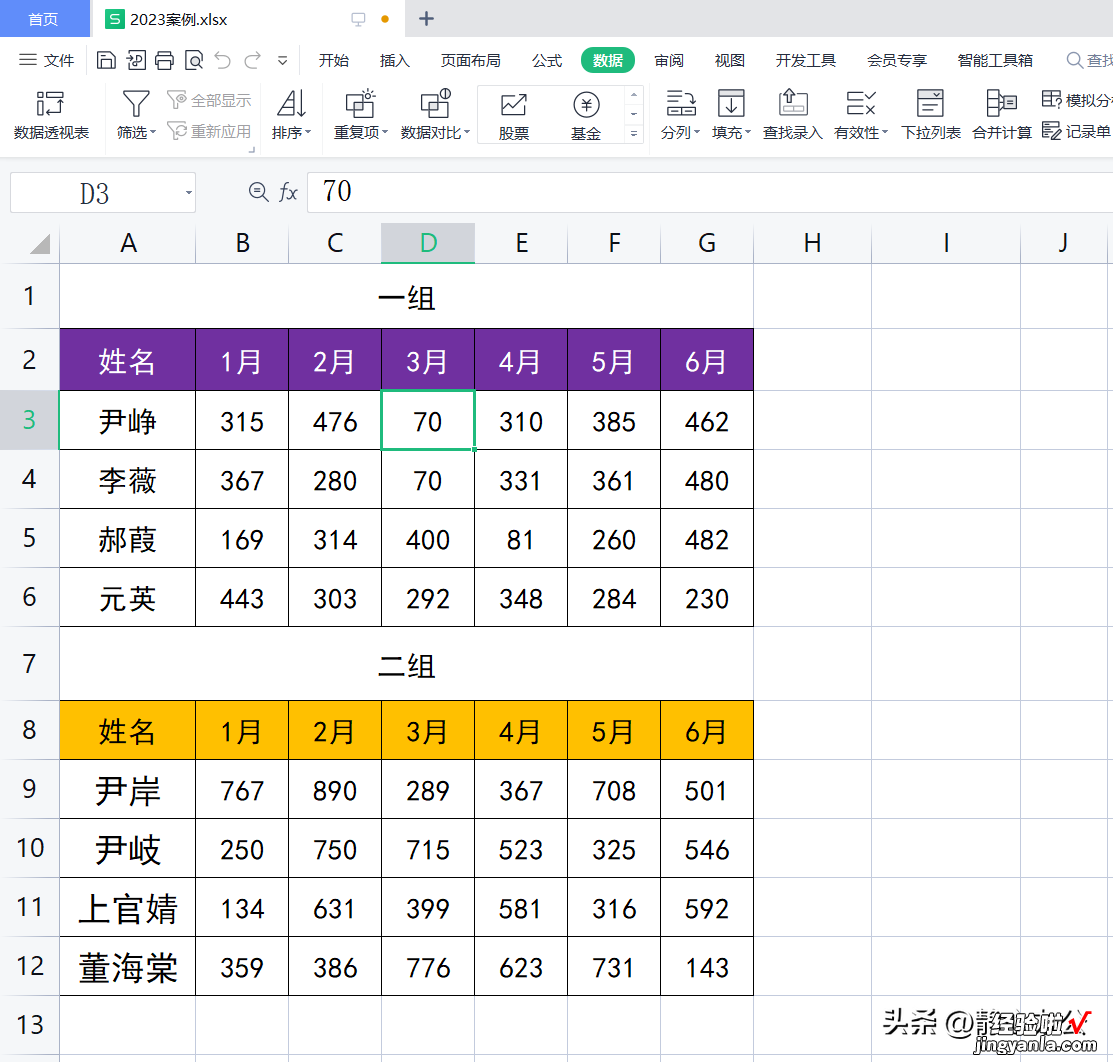 wps表格：多个数据区域创建数据透视表时，如何自定义页字段？